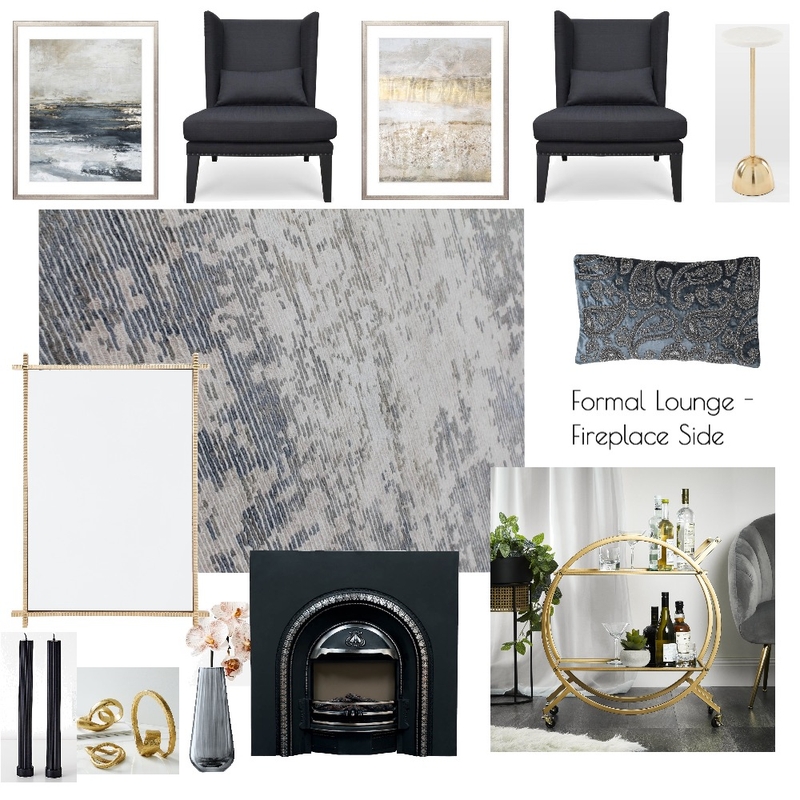 Formal Lounge - Fireplace Side Dark Mood Board by Melp on Style Sourcebook