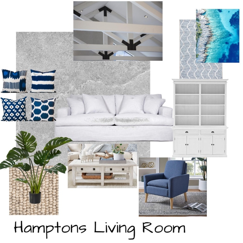 Hamptons Living Room Mood Board by julianasanta on Style Sourcebook