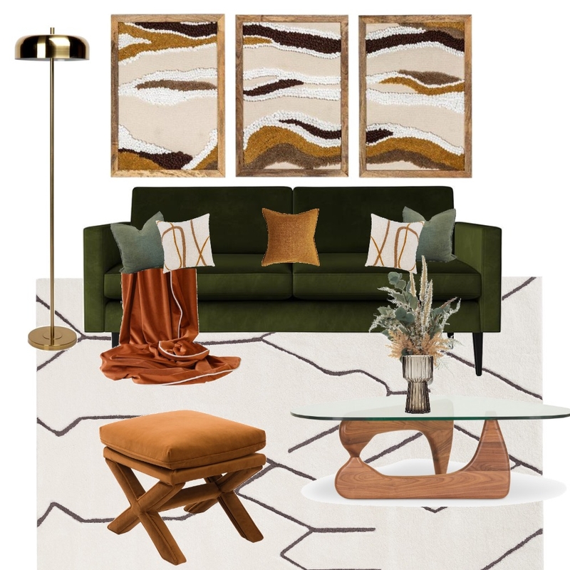 Midcentury Modern Living room Mood Board by tinajoyxo on Style Sourcebook