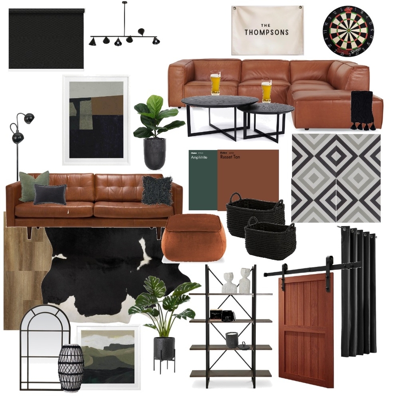 Mancave Mood Board by Interiors by Sydney on Style Sourcebook