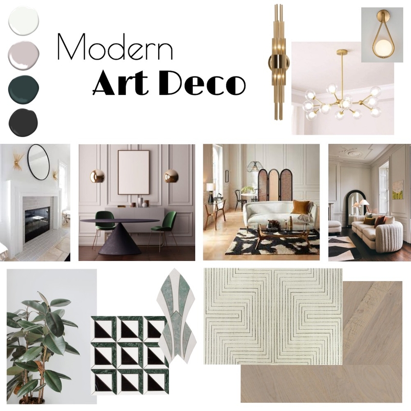 Modern Art Deco Living Room Mood Board by Style Fixation Interiors on Style Sourcebook