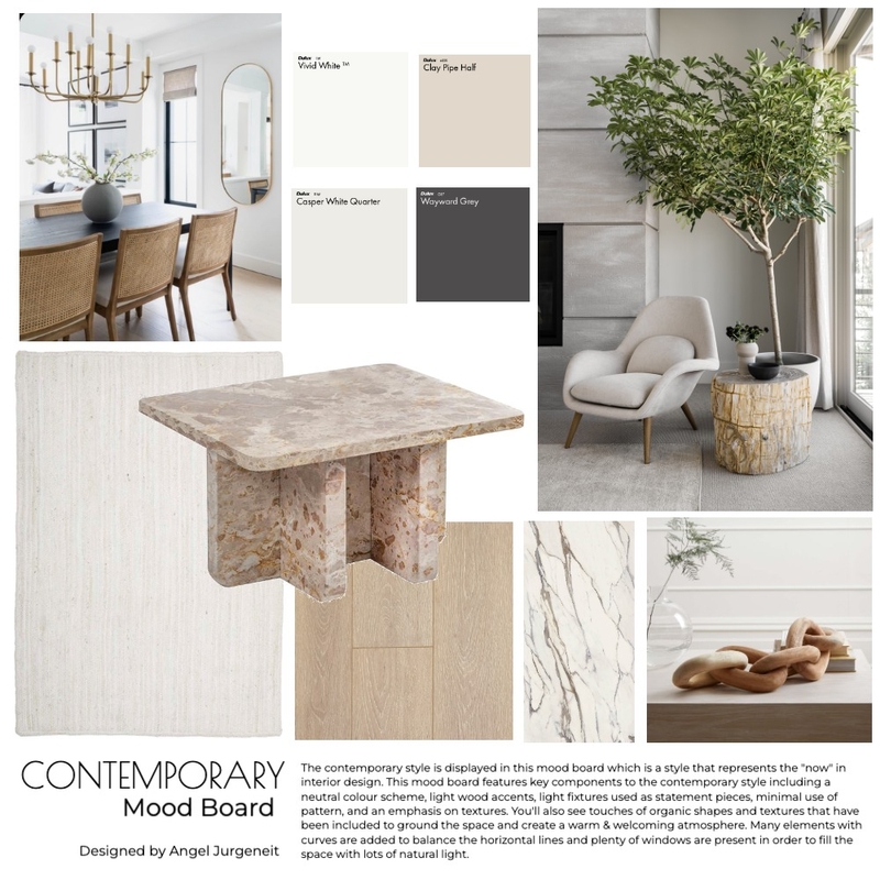 Contemporary Mood Board Mood Board by angeljurgeneit on Style Sourcebook