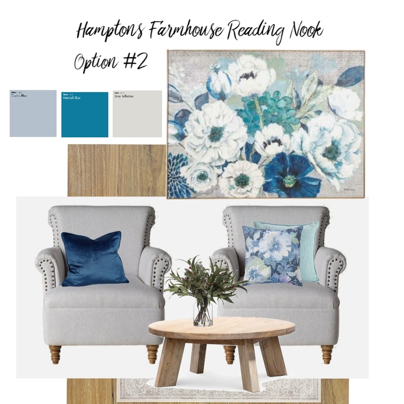 Hamptons Farmhouse Reading Nook #5 Mood Board by Styled By Lorraine Dowdeswell on Style Sourcebook