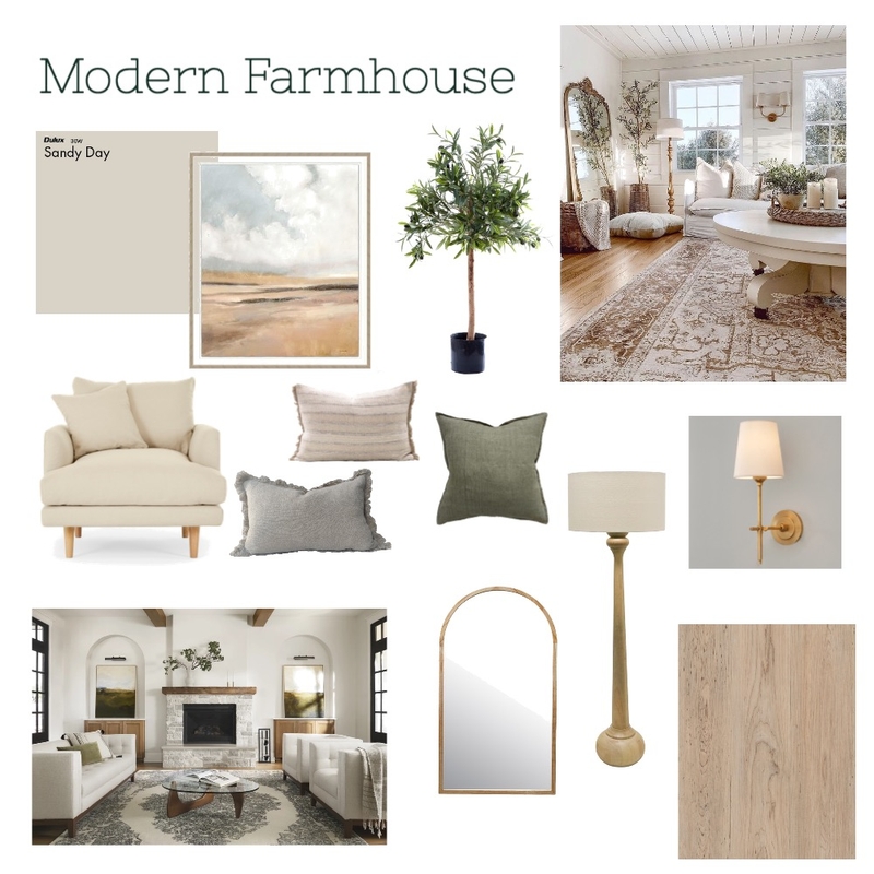 Modern Farmhouse Mood Board by ariley on Style Sourcebook