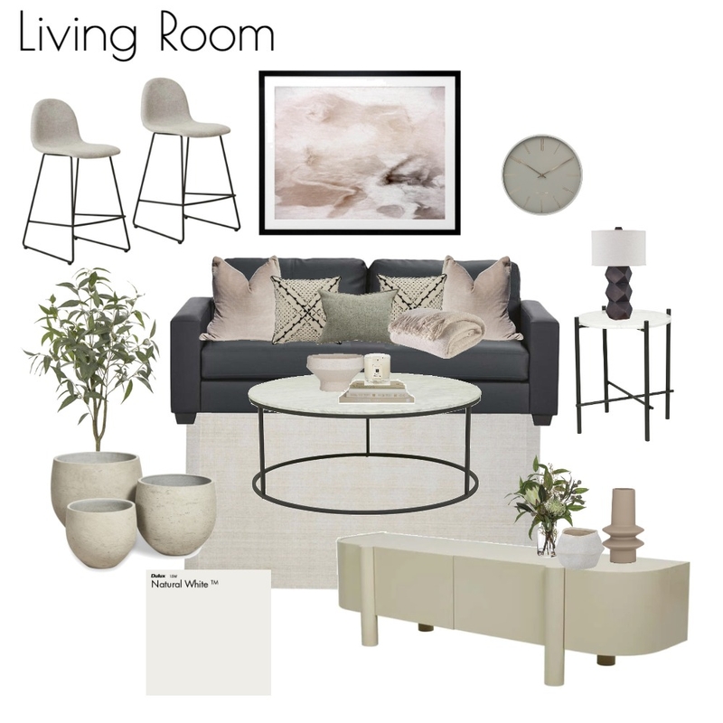 Living Room Mood Board by Kristina Evans Interior Design on Style Sourcebook