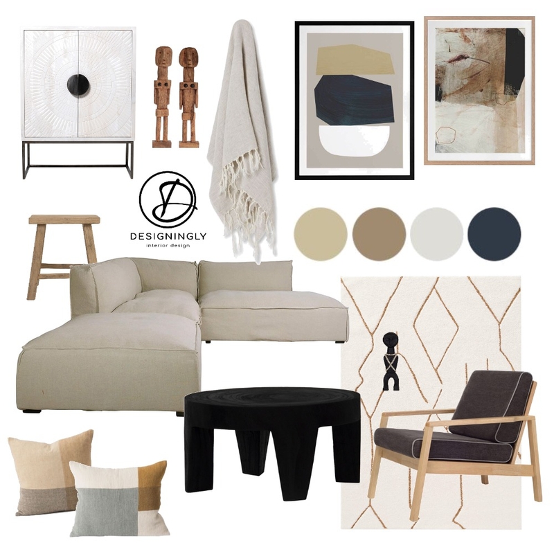 Earthtones & Tribal Mood Board by Designingly Co on Style Sourcebook