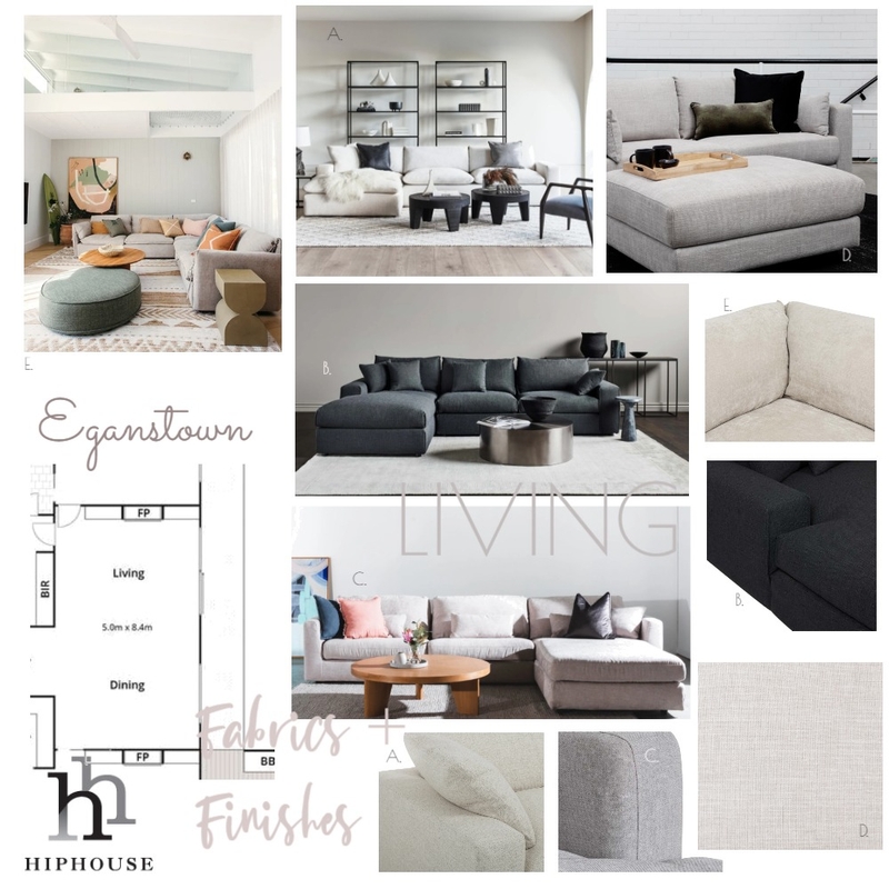 Living - Sofa Fabrics Mood Board by Allie_ on Style Sourcebook