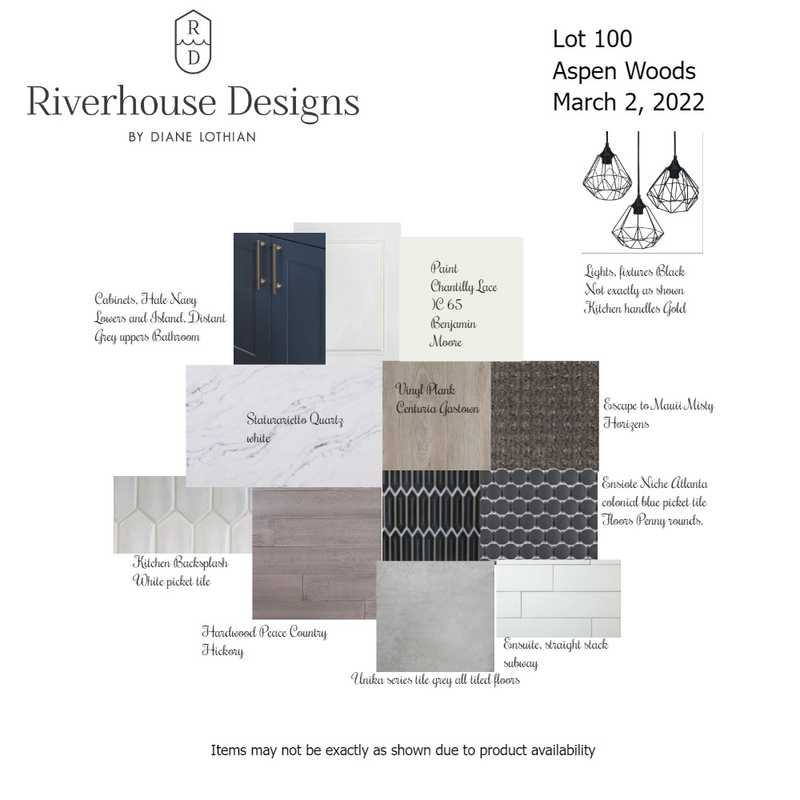 Lot 100 Visual Board Mood Board by Riverhouse Designs on Style Sourcebook