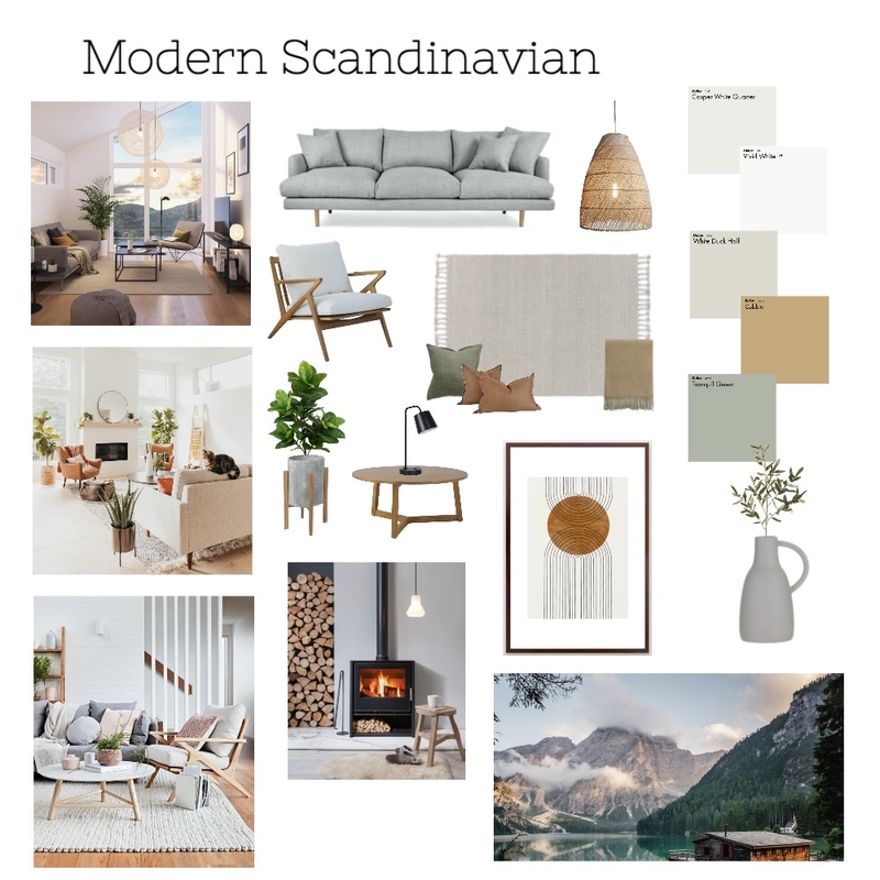 Modern Scandinavian Mood Board by caribou building on Style Sourcebook