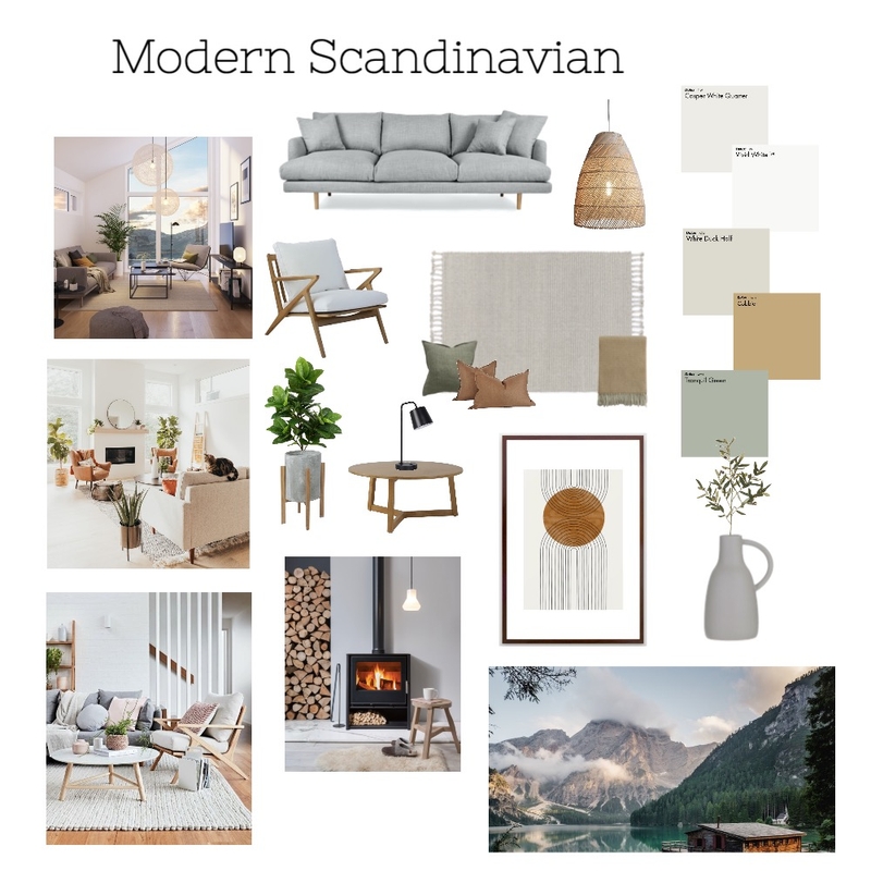 Modern Scandinavian Mood Board by caribou building on Style Sourcebook