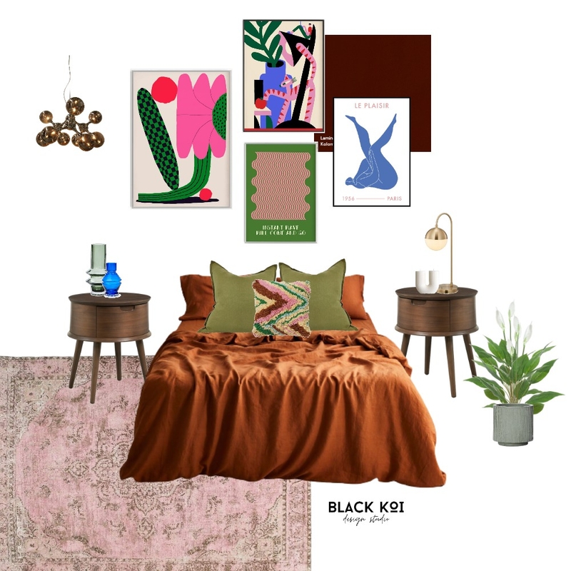 Belles Bedroom Mood Board by Black Koi Design Studio on Style Sourcebook