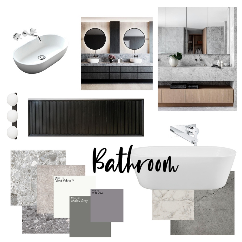 Bathroom - Greys Mood Board by LG Interior Design on Style Sourcebook