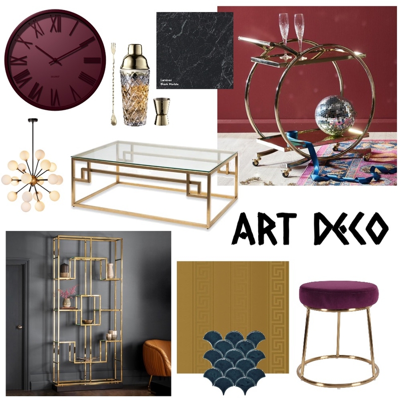 Art Deco Mood Board by ChateaurouxDesigns on Style Sourcebook