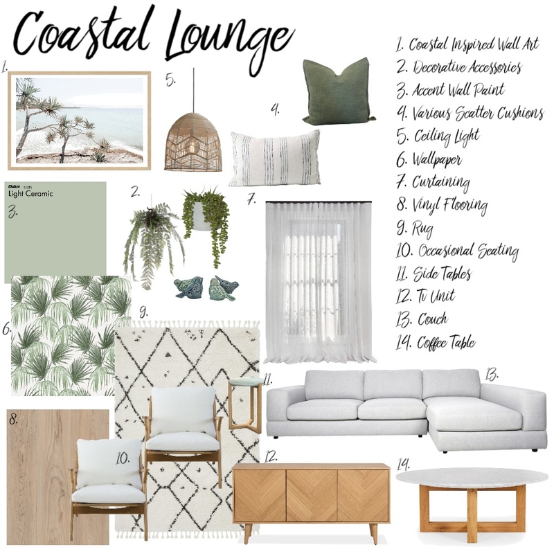 Home Staging & Styling - Coastal Lounge Mood Board by mmonica on Style Sourcebook