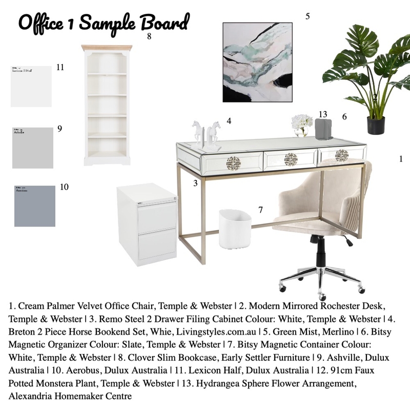 Office 1 Mood Board by kellyengst on Style Sourcebook