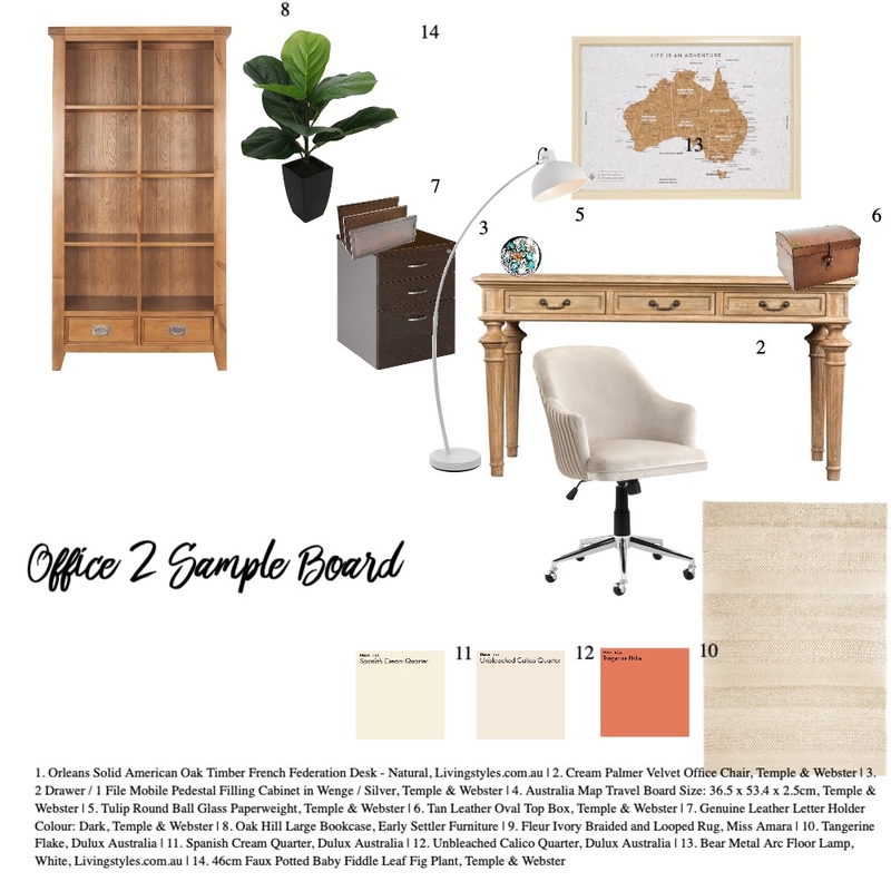 Office 2 Mood Board by kellyengst on Style Sourcebook