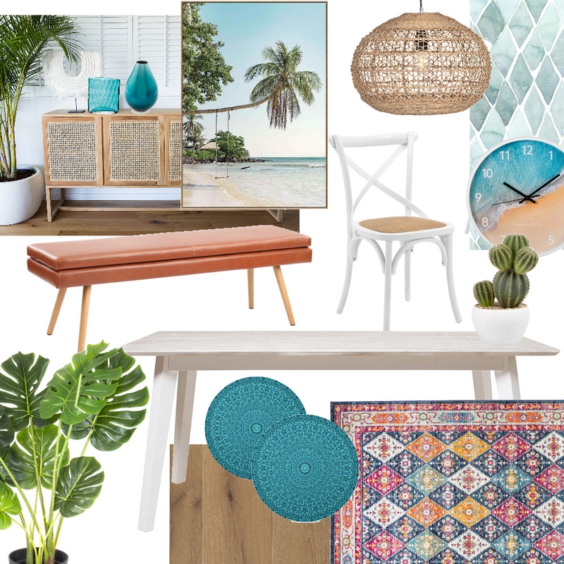 Coastal boho dining Mood Board by Jenny Blume design & feng shui on Style Sourcebook