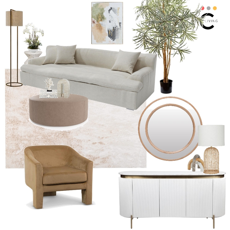 Living Room - Chic Mood Board by celeste on Style Sourcebook