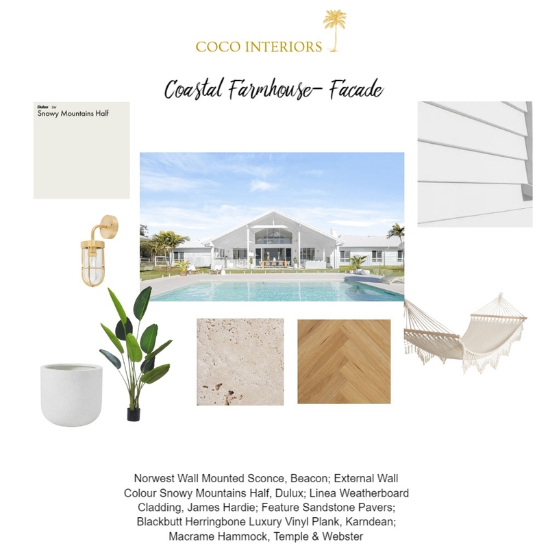 Coastal Farmhouse Mood Board by Coco Interiors on Style Sourcebook