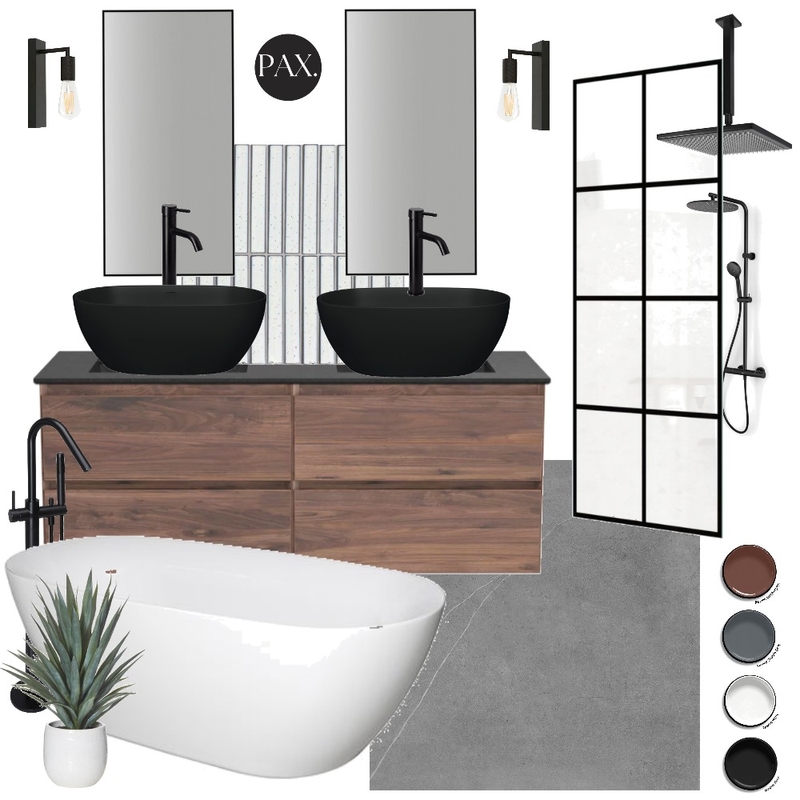 Modern Industrial Bathroom Mood Board by PAX Interior Design on Style Sourcebook