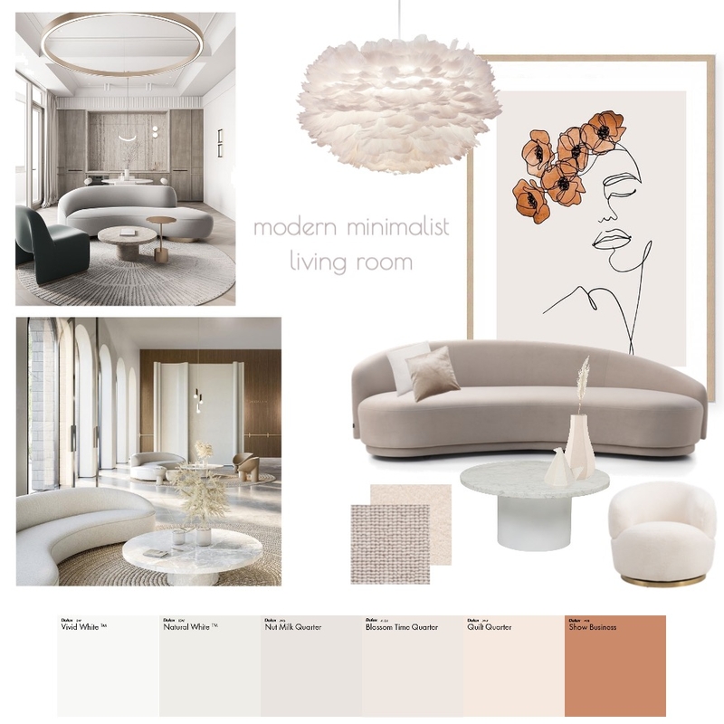 Modern Minimalist Living Room Mood Board by naadddssss.xx on Style Sourcebook