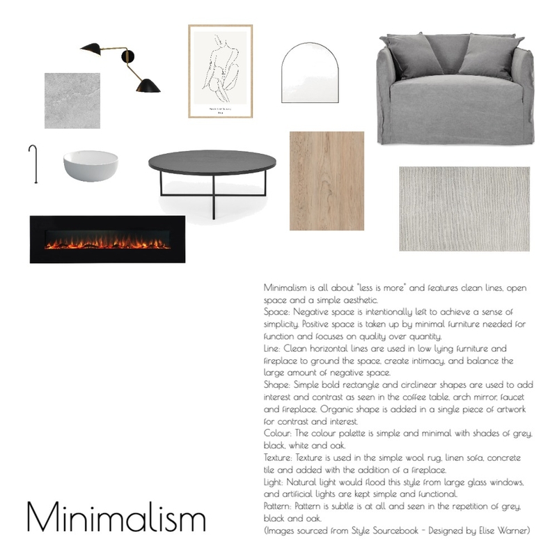 Minimalism Mood Board by Elisewarner on Style Sourcebook