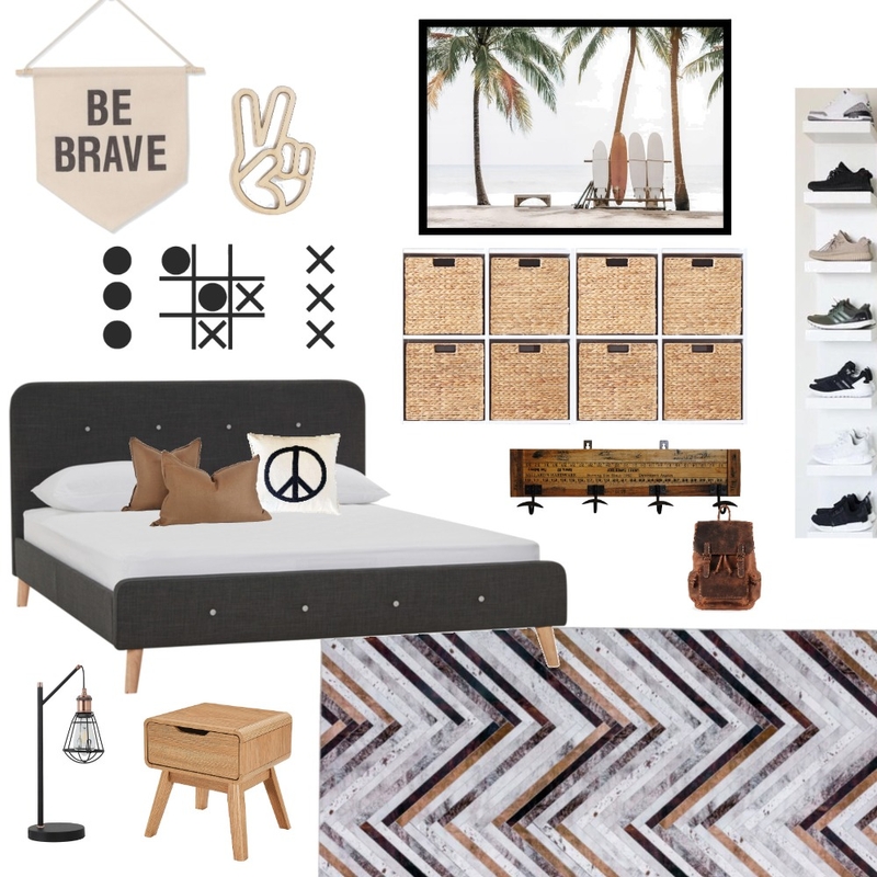 brown and black boys room Mood Board by Sisu Styling on Style Sourcebook