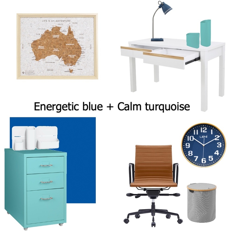 Energetic blue + Calm Turquoise Mood Board by Swoon on Style Sourcebook