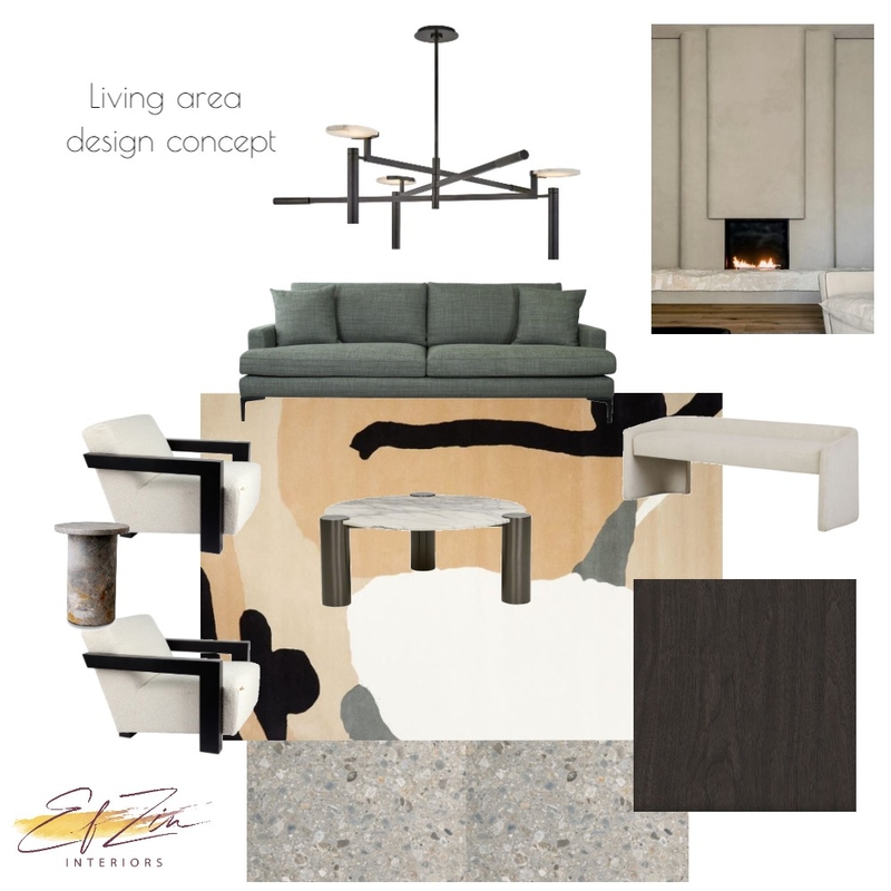 Kensie 350 Living area concept Mood Board by EF ZIN Interiors on Style Sourcebook