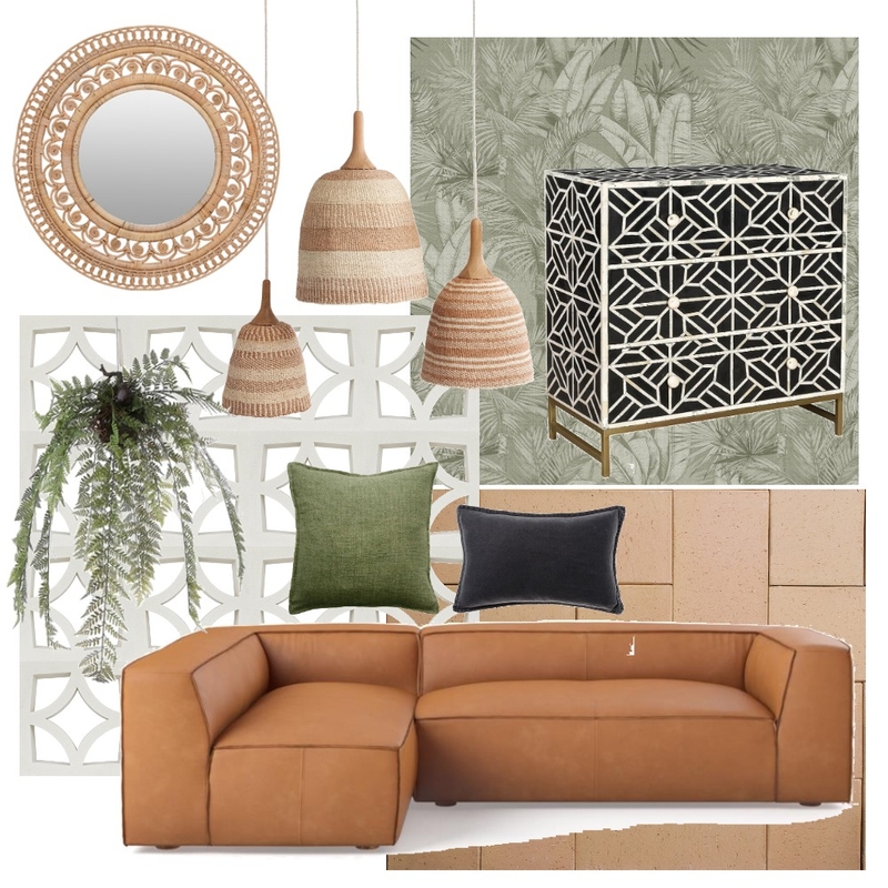 Green and Brown Mood Board by Elaina on Style Sourcebook