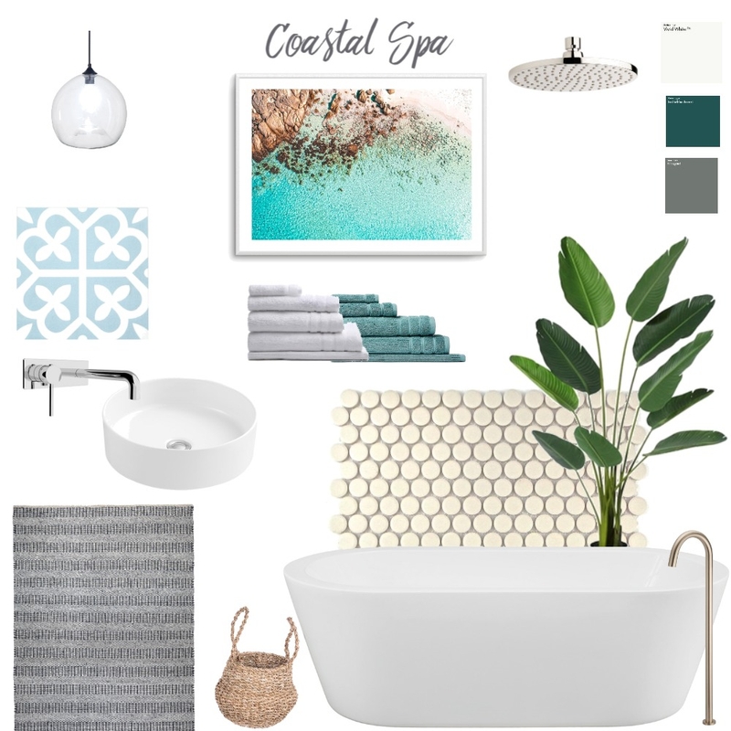 Coastal Spa Bathroom Mood Board by DebbieASimon on Style Sourcebook