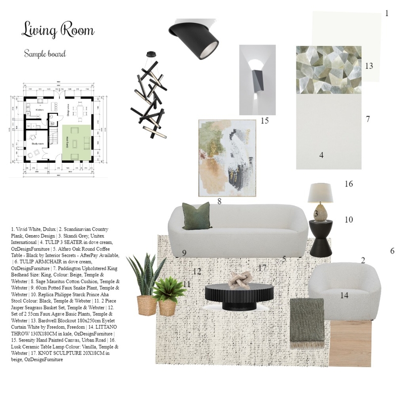Assignment 10-Living room Mood Board by zahrabedi on Style Sourcebook