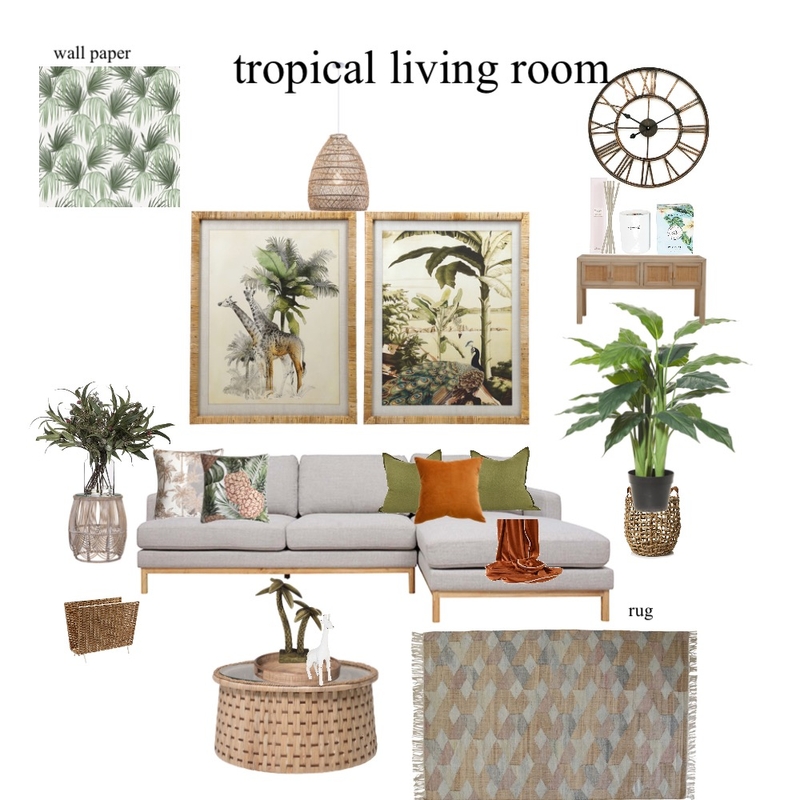 Tropical mood board Mood Board by Anna An on Style Sourcebook