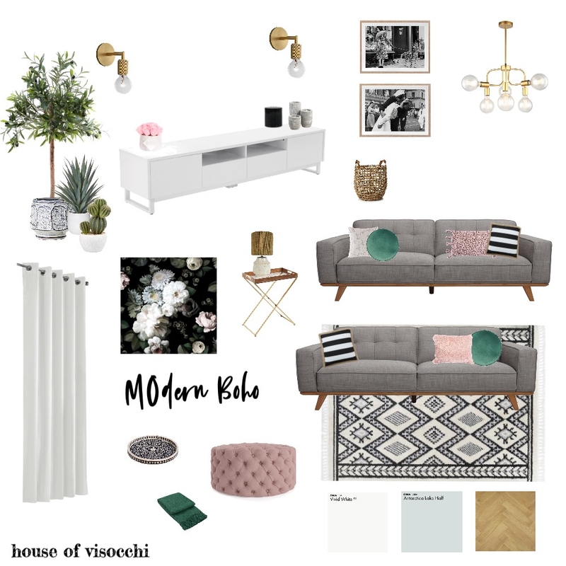 Modern BOHO Mood Board by House of Visocchi on Style Sourcebook