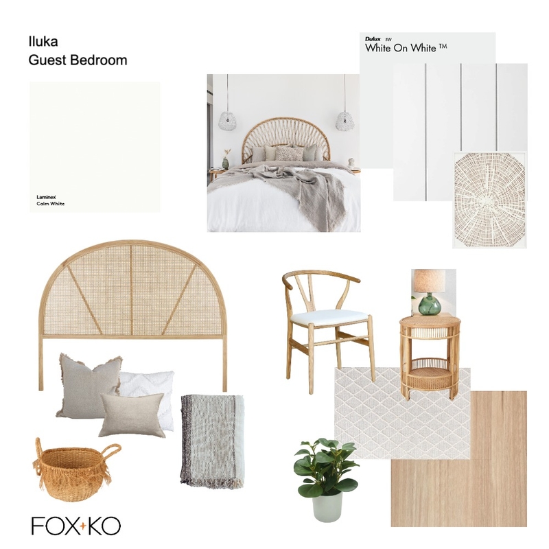 Iluka Guest Bedroom Mood Board by FOXKO on Style Sourcebook