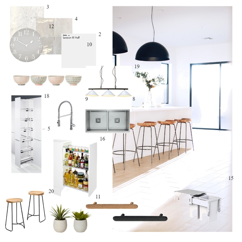 Modern White Kitchen with timber accents Mood Board by Häfele Home on Style Sourcebook
