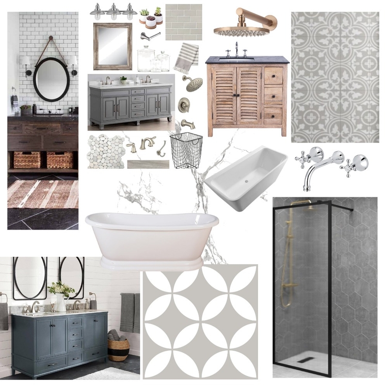 grey bathroom Mood Board by juleslove on Style Sourcebook