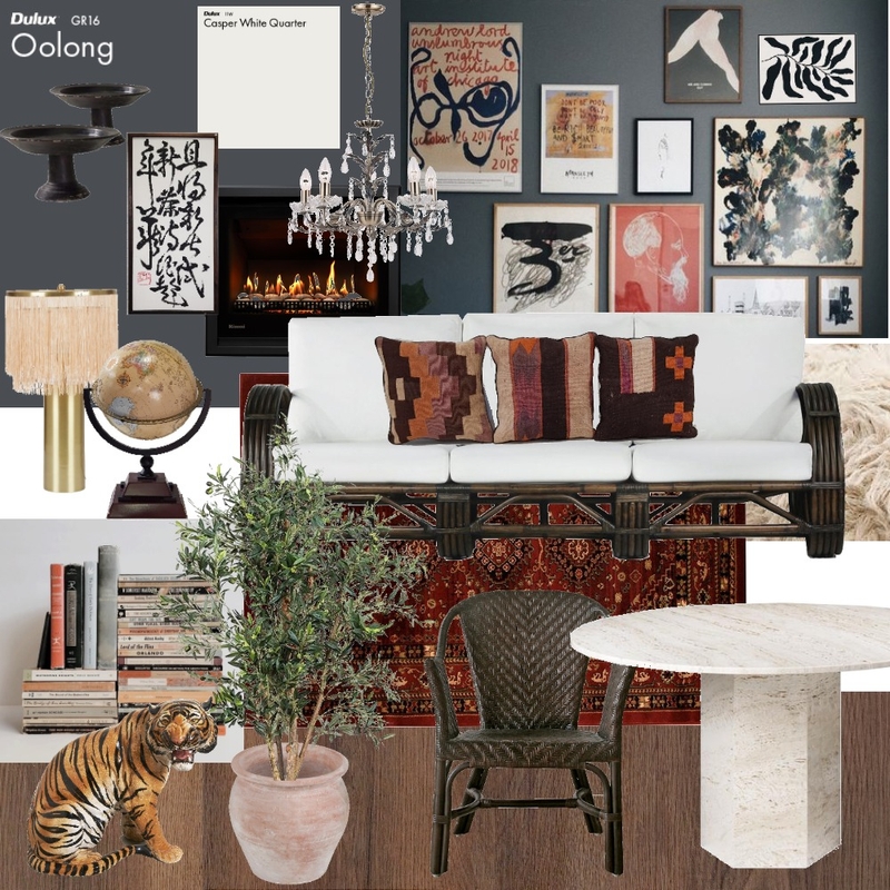 Eclectic Lounge Room Mood Board by Ballantyne Home on Style Sourcebook