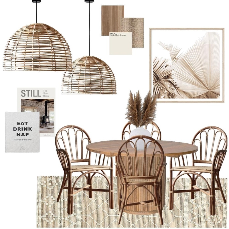 Neutral Dining Space Mood Board by Ballantyne Home on Style Sourcebook