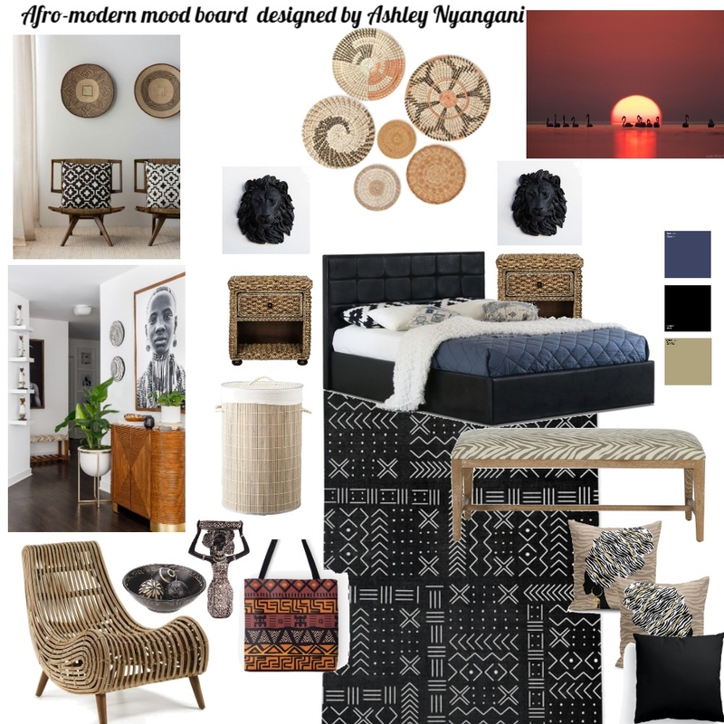 Afro-modern mood board v1.3 Mood Board by Nyangie on Style Sourcebook