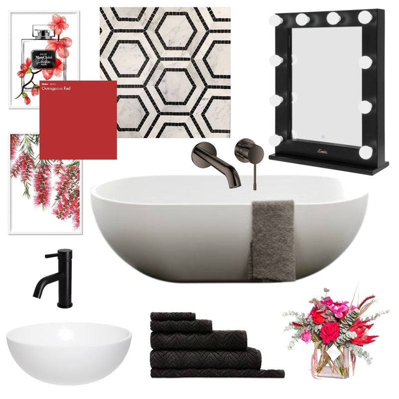 red Mood Board by Elaina on Style Sourcebook