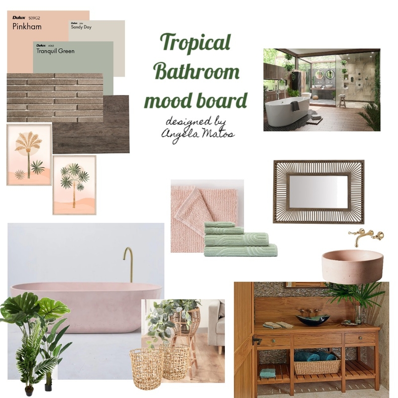 Tropical bathroom Mood Board by Amatos21 on Style Sourcebook