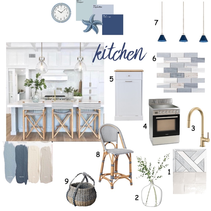 coastal  kitchen Mood Board by temuco99 on Style Sourcebook