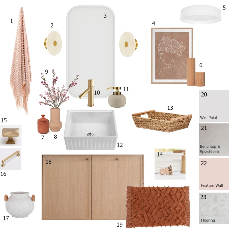 Laundry Sample Board Mood Board by AJ Lawson Designs on Style Sourcebook