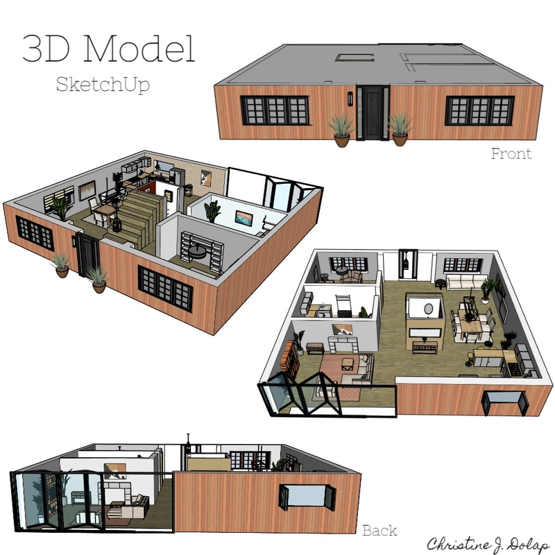 sketchup assignment 3D model Mood Board by Christine Dolap on Style Sourcebook