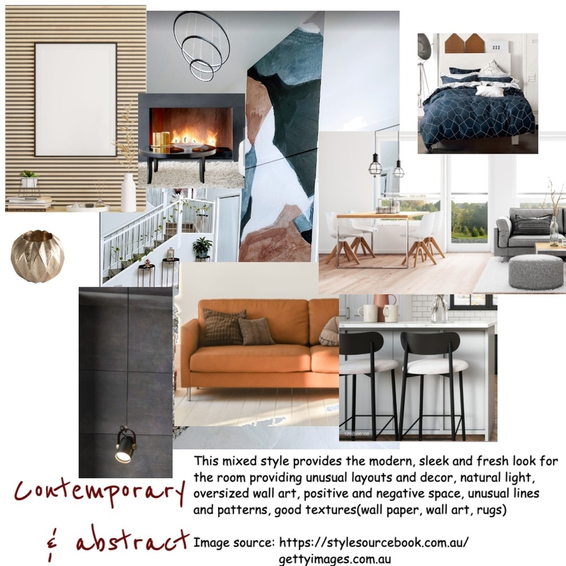 Contemporary & abstract moodboard Mood Board by rajmoduga on Style Sourcebook