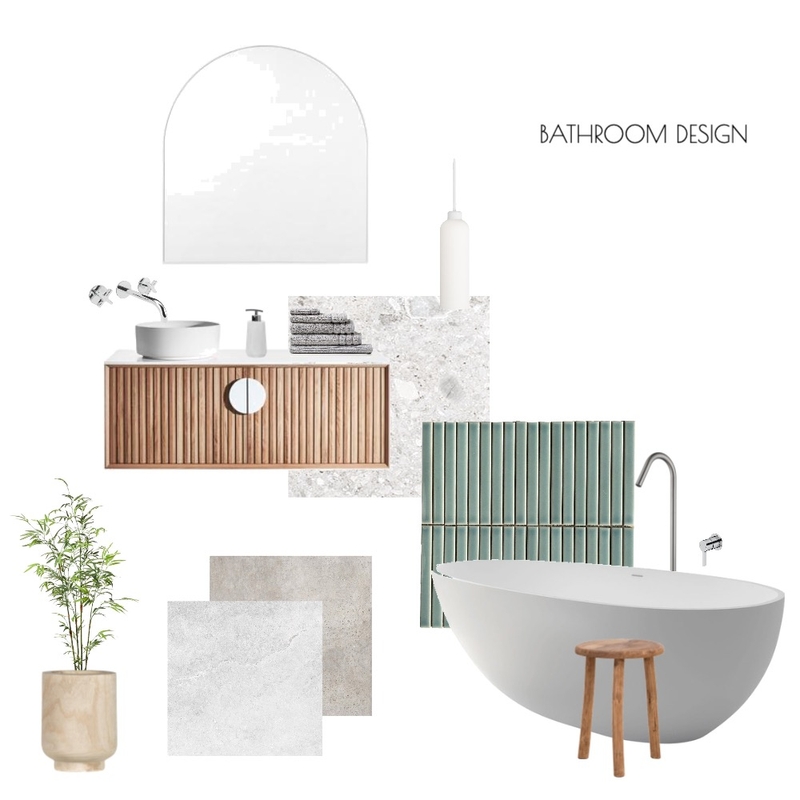 Relaxed Bathroom Design Mood Board by Eastside Studios on Style Sourcebook