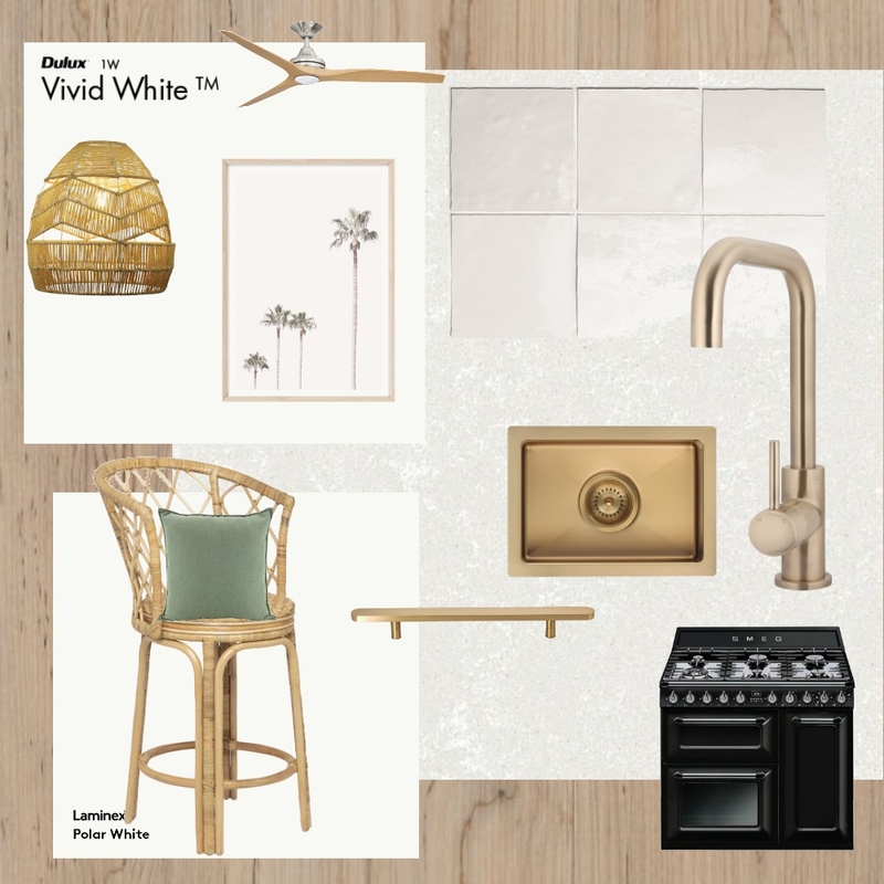 Kitchen Idea 1- Brass and natural Mood Board by tlmartin on Style Sourcebook