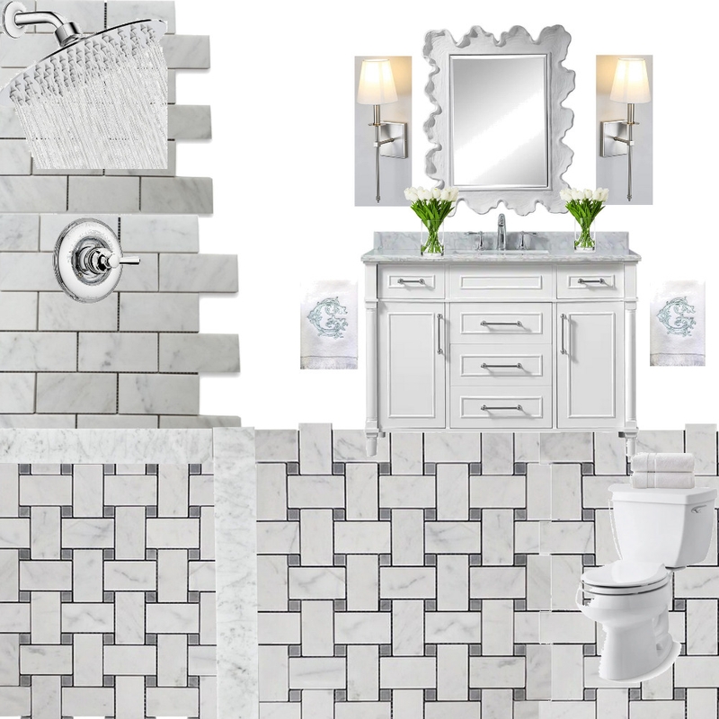 Guest Bathroom Upstairs Mood Board by Hayley Knifley on Style Sourcebook