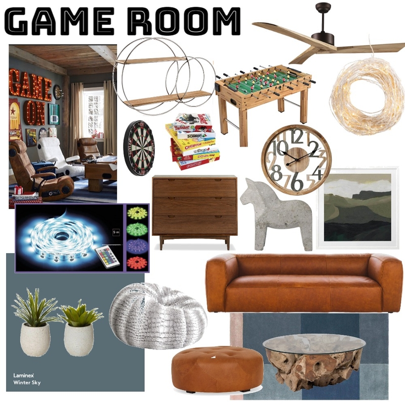 game room Mood Board by har on Style Sourcebook